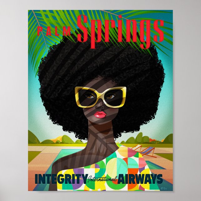 Poster Perfectly Palm Springs Art Print (Frente)
