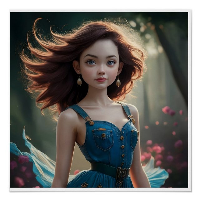 Póster Perfeito Poster brilhante Belo Princesa (Frente)