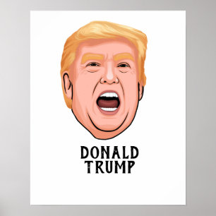 POSTER PERFIL ANGRY DONALD TRUMP