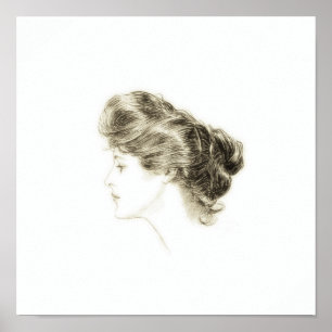 Poster Perfil da menina de Gibson