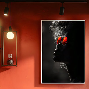 Poster Perfil da Mulher Escura, Foto Moderna, B2L