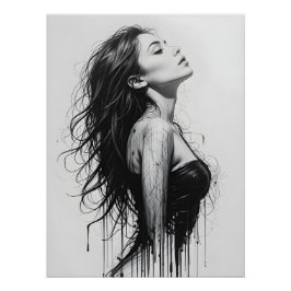 Póster Perfil de movimento dinâmico