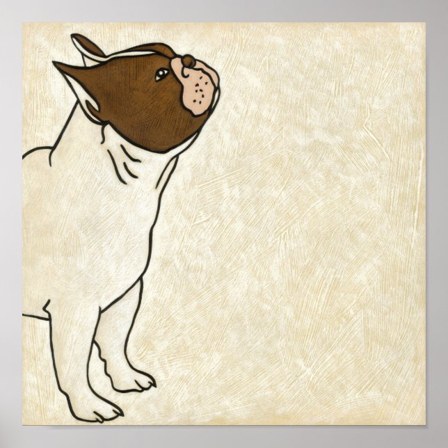 Póster Perfil do Bulldog Francês Procurando (Frente)
