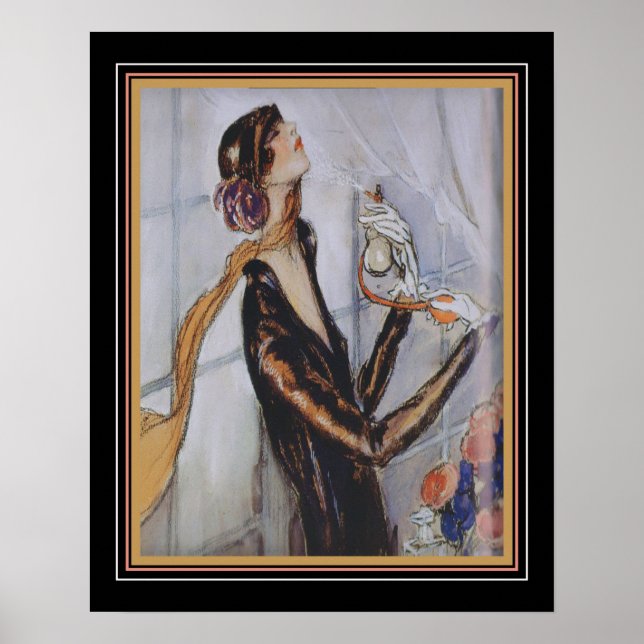 Poster Perfume Ad 16x20 do Parisienne 1920 (Frente)