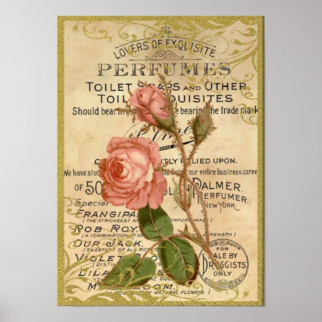 Poster Perfume de Rosas Antigos (Frente)
