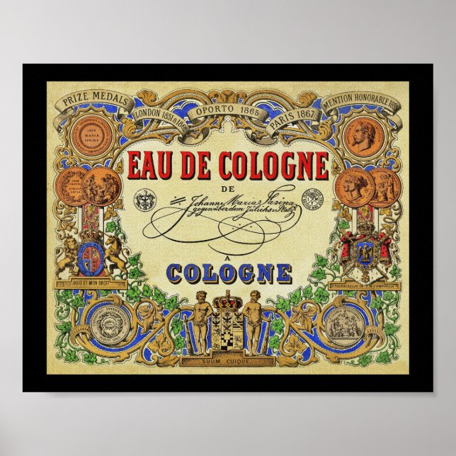 Poster Perfume Romântico parisiense 1868 (Frente)