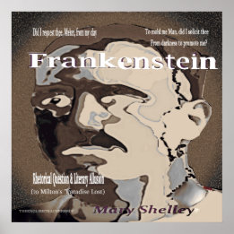 Poster Pergunta retórica de Frankenstein