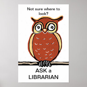 Póster Perguntar a um Bibliotecário