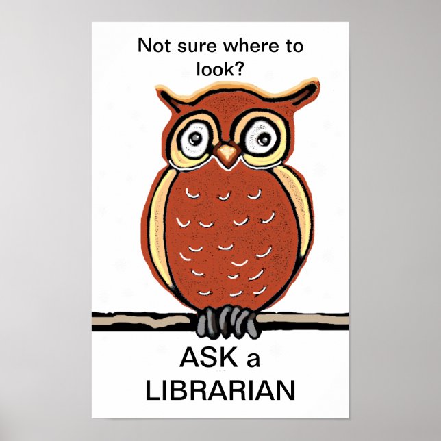 Póster Pergunte a um Bibliotecário (Frente)