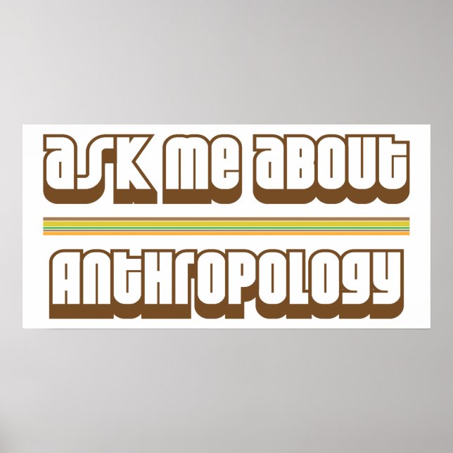 Poster Pergunte-me sobre antropologia (Frente)