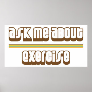 Poster Pergunte-Me Sobre Exercício