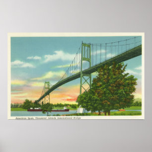 Poster Período americano da opinião internacional da