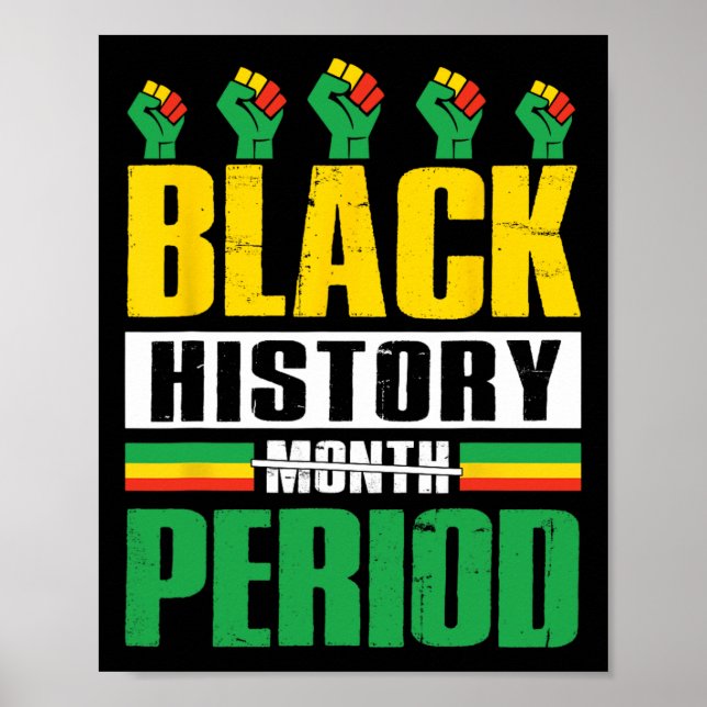 Poster Período Do Mês Da História Negra Bhm Afro-American (Frente)