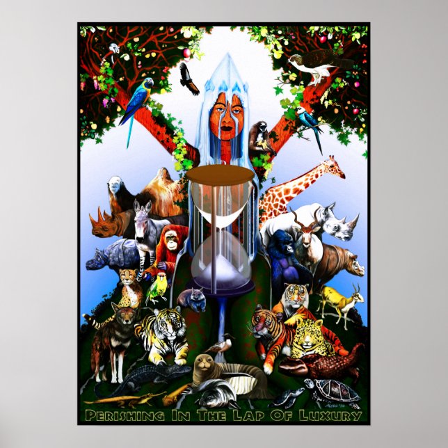 Poster "Perishing In The Lap Of Luxury", por Aleta 2017 (Frente)