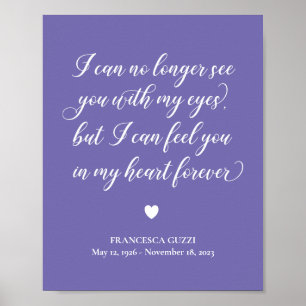 Poster Periwinkle Vejo Você No Meu Coração Para Sempre Me