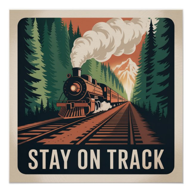 Póster Permaneça no Caminho (Frente)