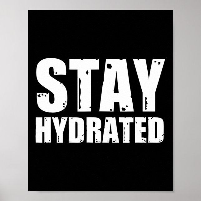 Poster Permanecer Hidratado (Frente)