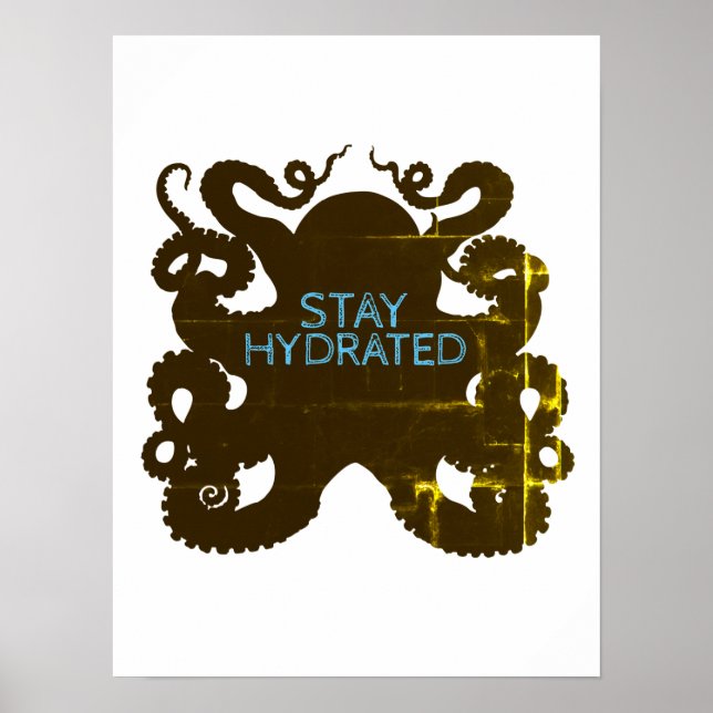 Poster Permanecer Hidratado (Frente)