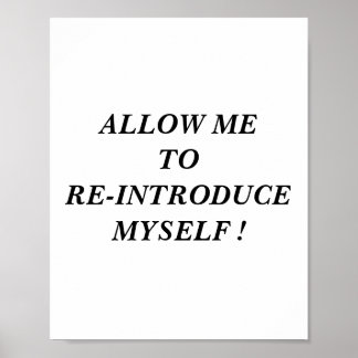 Poster Permita-me reapresentar-me roteiro