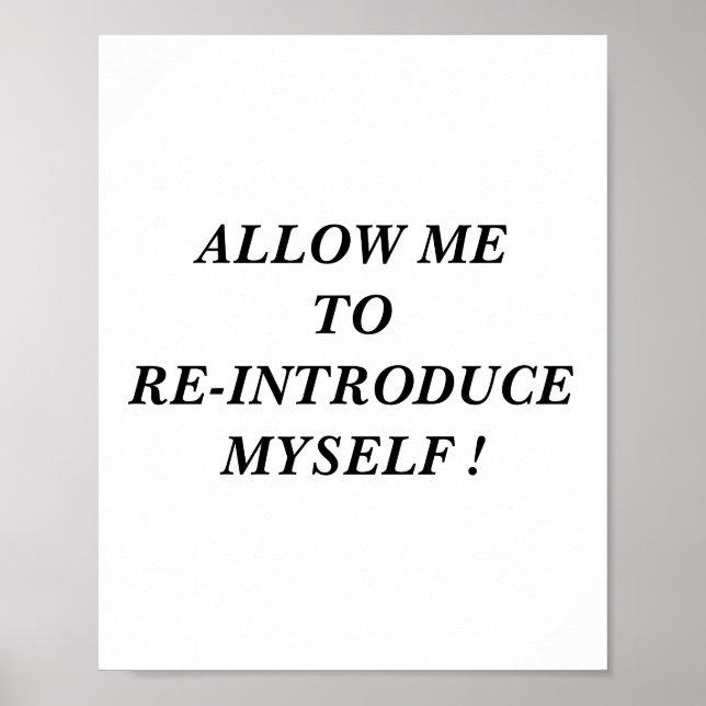 Poster Permita-me reapresentar-me roteiro (Frente)