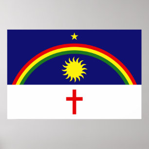 Póster Pernambuco, bandeira de Brasil