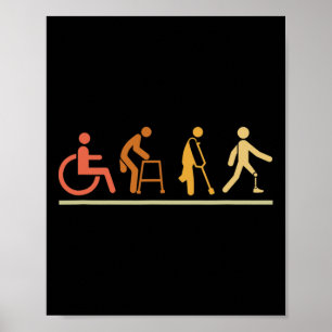 Poster Pernas Amputeas Deficiências Evoluções Perna Prost
