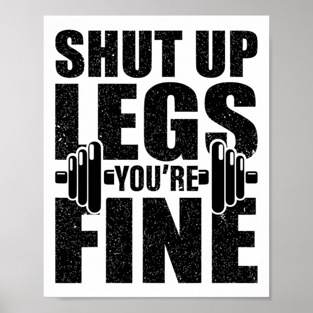 Poster Pernas de calada Você é um belo exercício de Malha (Frente)