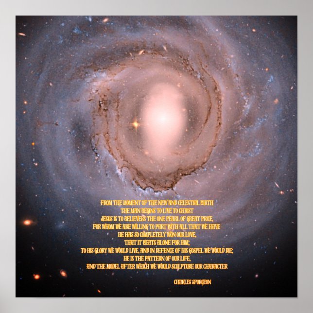 Poster Pérola da cotação do Excelente por Charles Spurgeo (Frente)