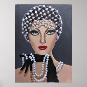 Poster Pérola da senhora uma Decoração