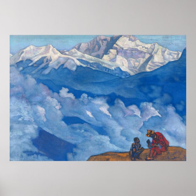Poster Pérola de Busca de Nicholas Roerich (Frente)