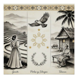 Póster Pérolas da Gunita-Lar do Oriente-FilipinoHerança