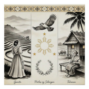 Póster Pérolas da Gunita-Lar do Oriente-FilipinoHerança