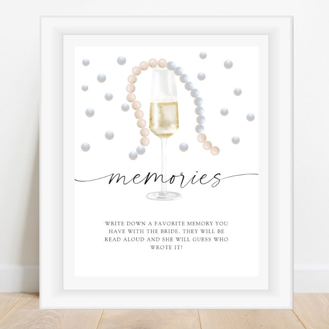 Poster Pérolas & Prosecco - memórias com a noiva  (Criador carregado)