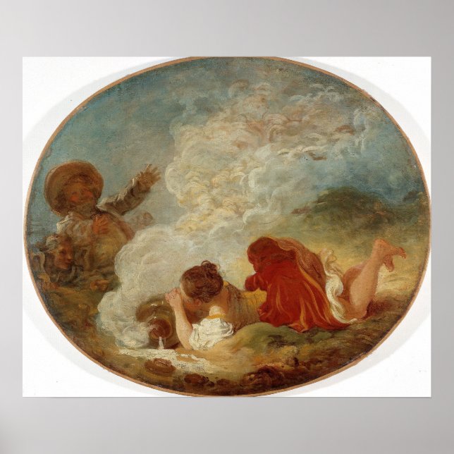 Poster Perrette e Pote de Leite - Fragonard (Frente)