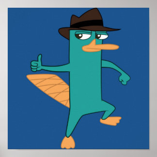 Poster Perry the Platypus from Phineas and Ferb