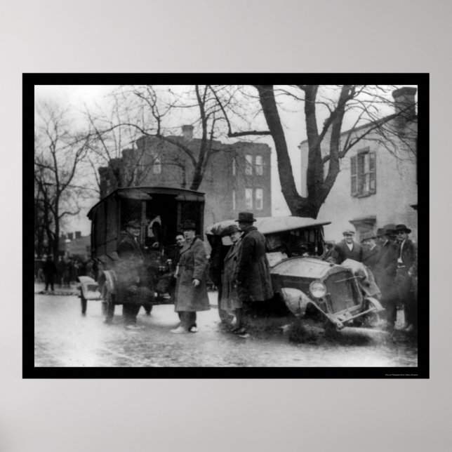 Póster Perseguição a Bootleggers em Washington, DC 1922 (Frente)