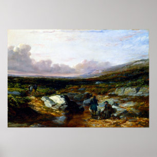 Poster Perseguição de veados na Escócia se preparando Tai