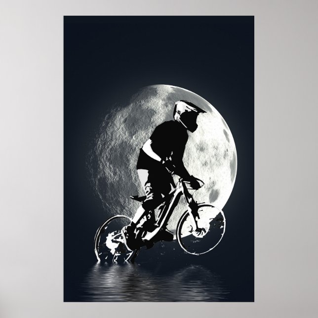Poster Perseguindo a Lua - Montanha Biker (Frente)