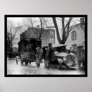 Póster Perseguindo Bootleggers em Washington, C.C. 1922