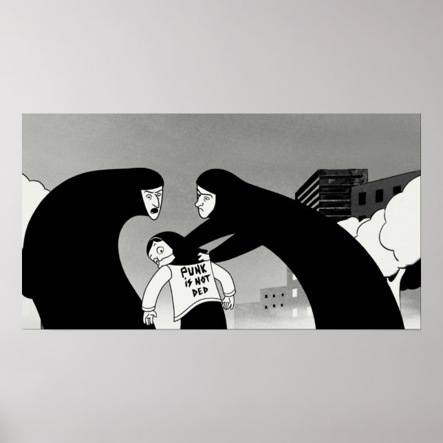 Poster Persepolis Punk Não É Morto (Frente)
