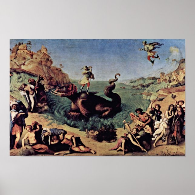 Poster Perseu Libertado Andromeda Por Piero Di Cosimo (Frente)