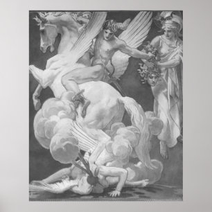 Poster Perseus no Medusa da execução de Pegasus