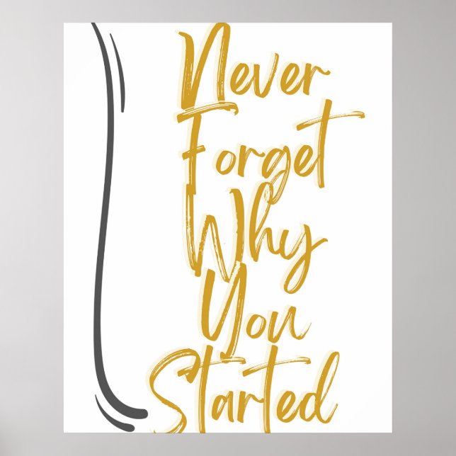 Poster Perseverança no sucesso (Frente)