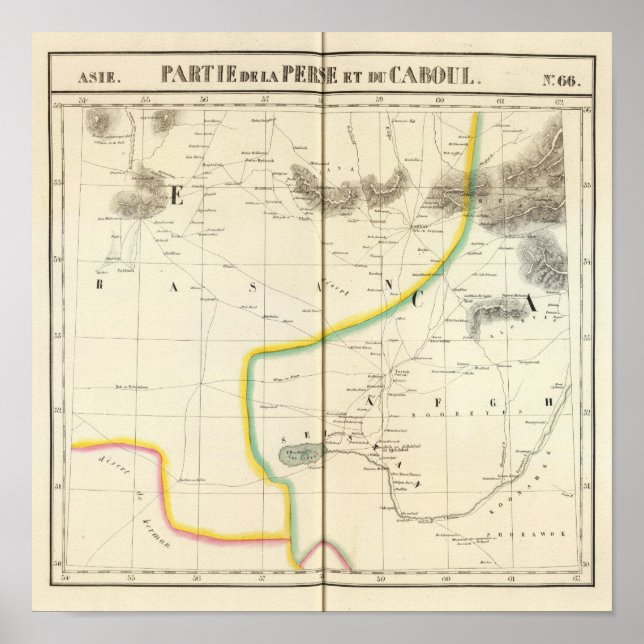 Póster Pérsia, Cabul Ásia 66 (Frente)