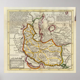Póster Persia, mar Cáspio, parte de Tartary independente