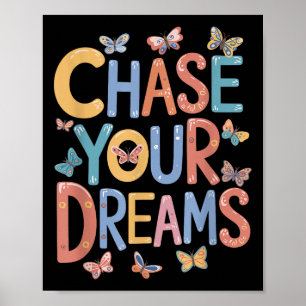 Poster Persiga Seus Sonhos, Quota Motivacional Inspiracio