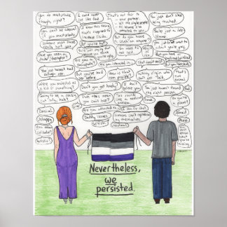 Póster Persistemos (Asexuais) 11x14