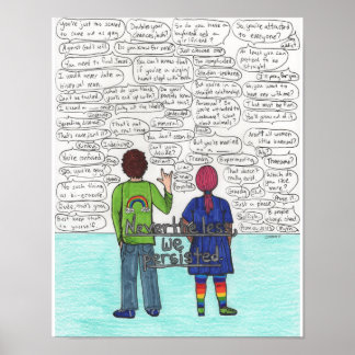 Póster Persistemos (bissexual) 11x14