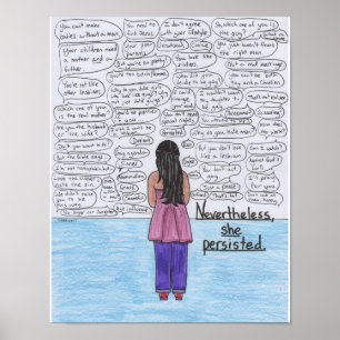 Poster Persistiu (lésbica) 11x14