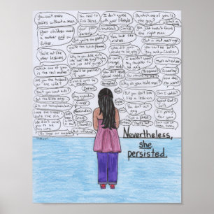 Póster Persistiu (lésbica) 8.5x11